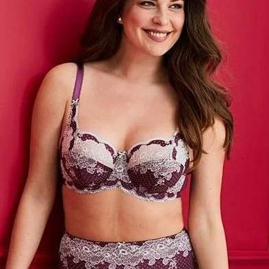 Women's pastel - colored bras for a soft lookPanache Clara Plum /Silver 7255