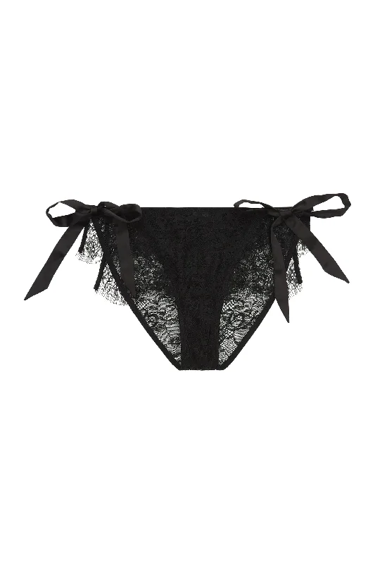 Women's polka - dot brasPeek & Beau Bryn Black Lace frill brief