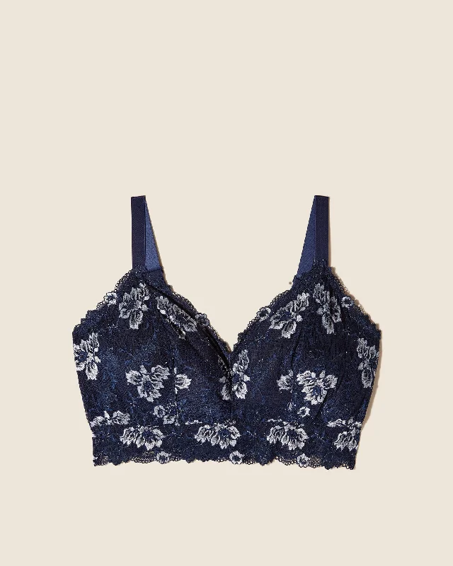 Women's floral - patterned brasExtended Longline Bralette