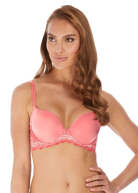 Women's bras made of soft cotton fabricWacoal Lace Perfection Contour Bra, Strawberry Ice