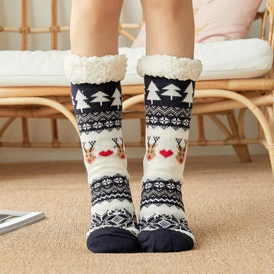 Women's white bras for a clean appearanceWomen's Slipper Socks With Grippers Navy Reindeer