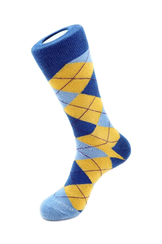 Women's cotton blend socks for breathabilityArgyle Sock