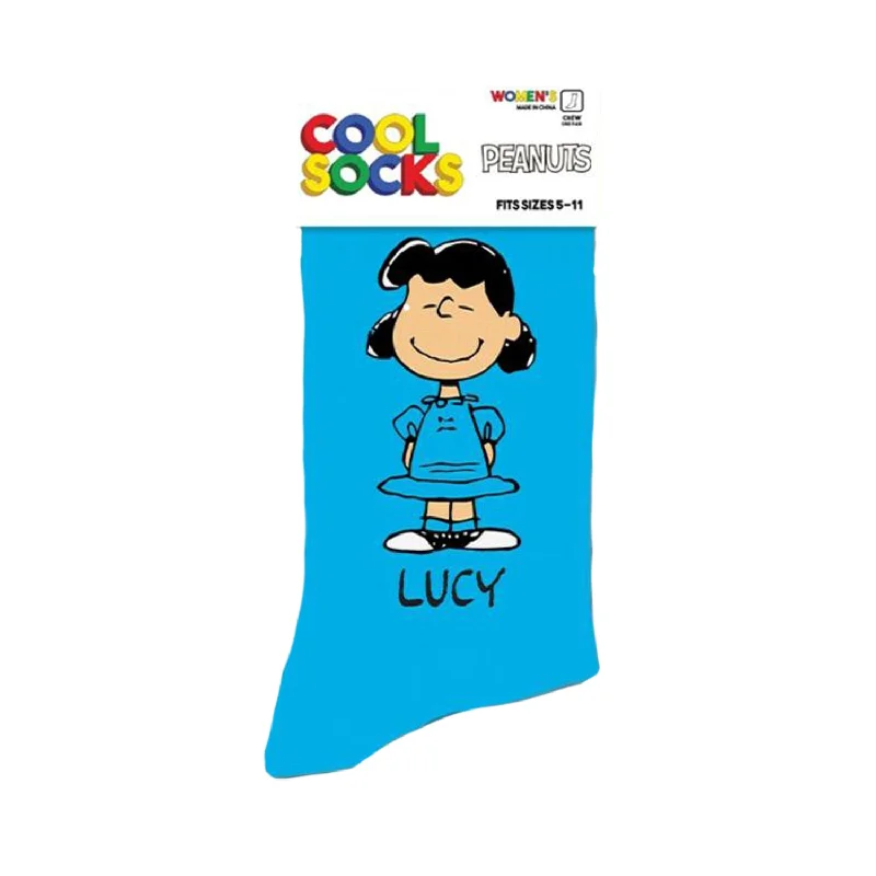 Women's nylon - reinforced socks for durabilityCool Socks Women's Crew Socks - Lucy (Peanuts)