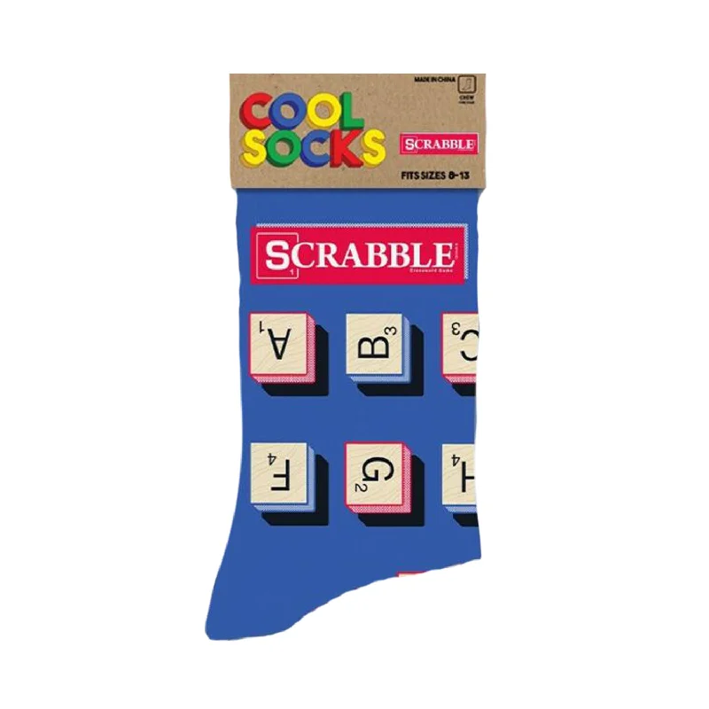 Women's non - slip socks for safetyCool Socks Women's Crew Socks - Scrabble Letters