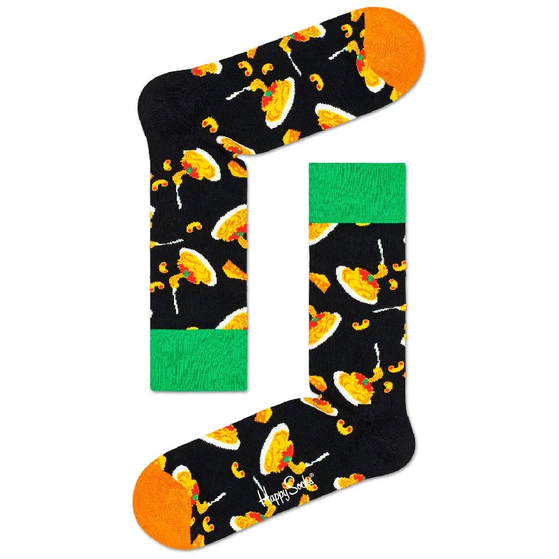 Women's ribbed knee - high socks for a classic lookHappy Socks Women's Crew Socks - Mac & Cheese