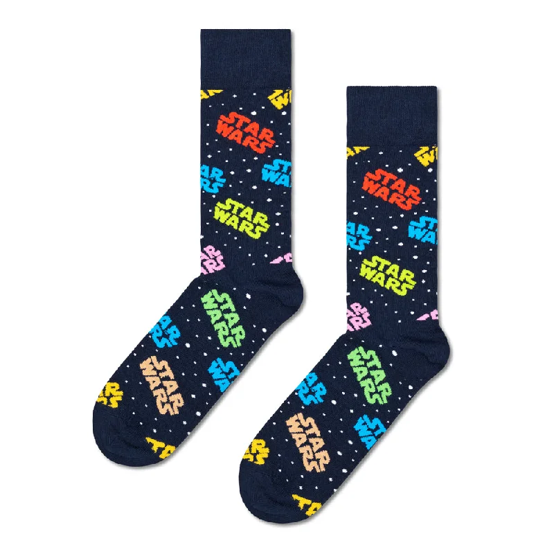 Women's crew socks with a polka - dot printHappy Socks x Star Wars Women's Crew Socks - Star Wars