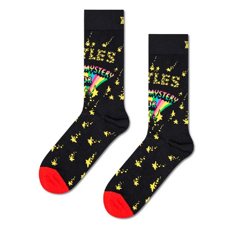 Women's thigh - high socks in a fishnet patternHappy Socks x The Beatles Women's Crew Socks - Magical Mystery