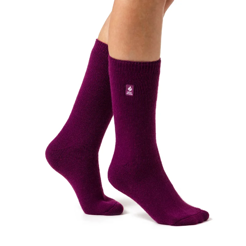 Women's silk - lined socks for a luxurious feelLadies Lite Thermal Socks - Fuchsia