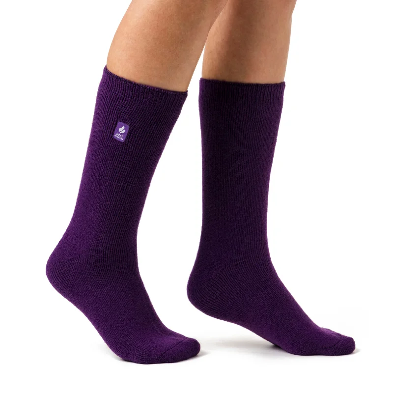 Women's microfiber socks for a lightweight optionLadies Lite Thermal Socks - Purple