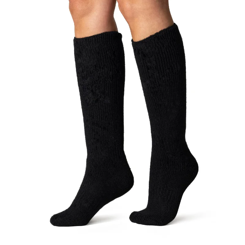 Women's non - slip socks for safetyLadies Original Long Wool Socks - Black