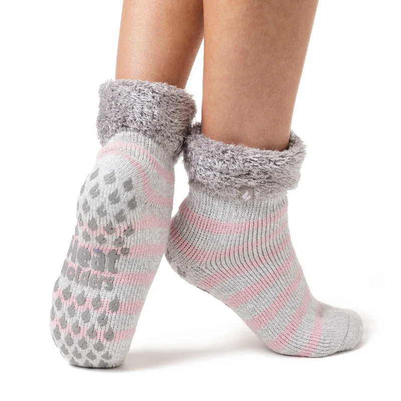 Women's bamboo fiber socks for eco - friendlinessLadies Original Aukland Lounge Socks with Turnover Top - Grey