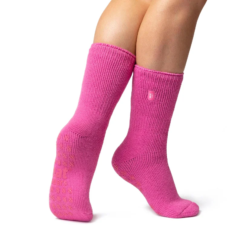 Women's arch - support socks for better comfortLadies Original Thermal Slipper Socks - Candy