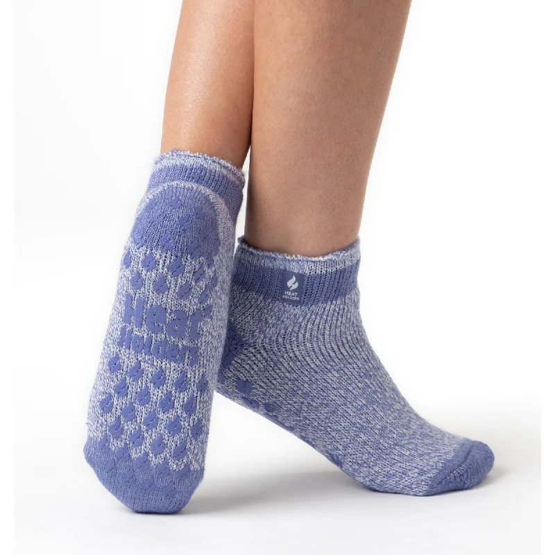 Women's knee - high socks with lace trimLadies Original Pisa Ankle Slipper Socks - Denim