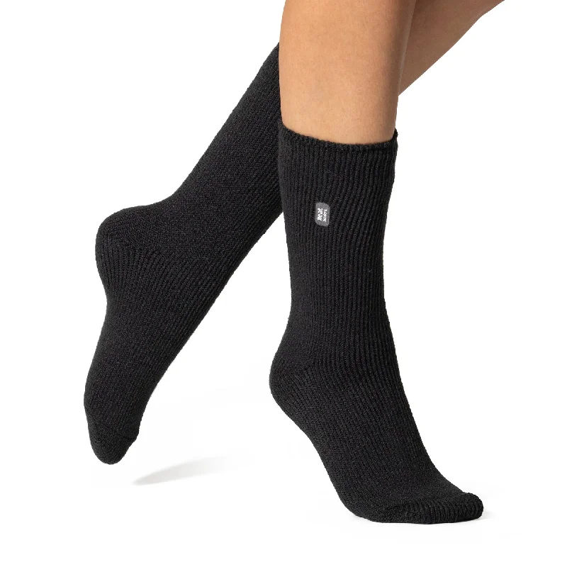 Women's leather - look socks for an edgy styleLadies Original Camellia Socks - Charcoal