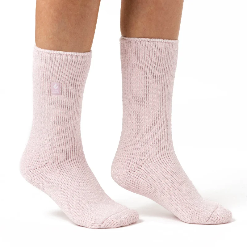 Women's ankle socks with a frilly edgeLadies Original Vienna Neutrals Socks - Dusted Pink