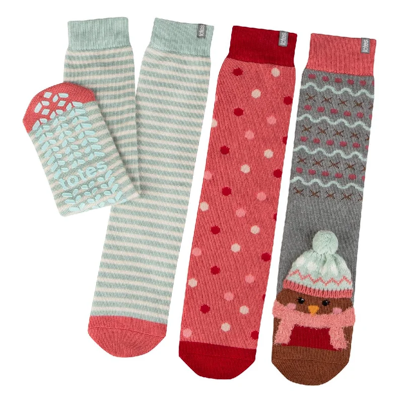 Women's ankle socks with a frilly edgeORIGINAL SLIPPER SOCKS (TRIPLE PACK) Womens Robin