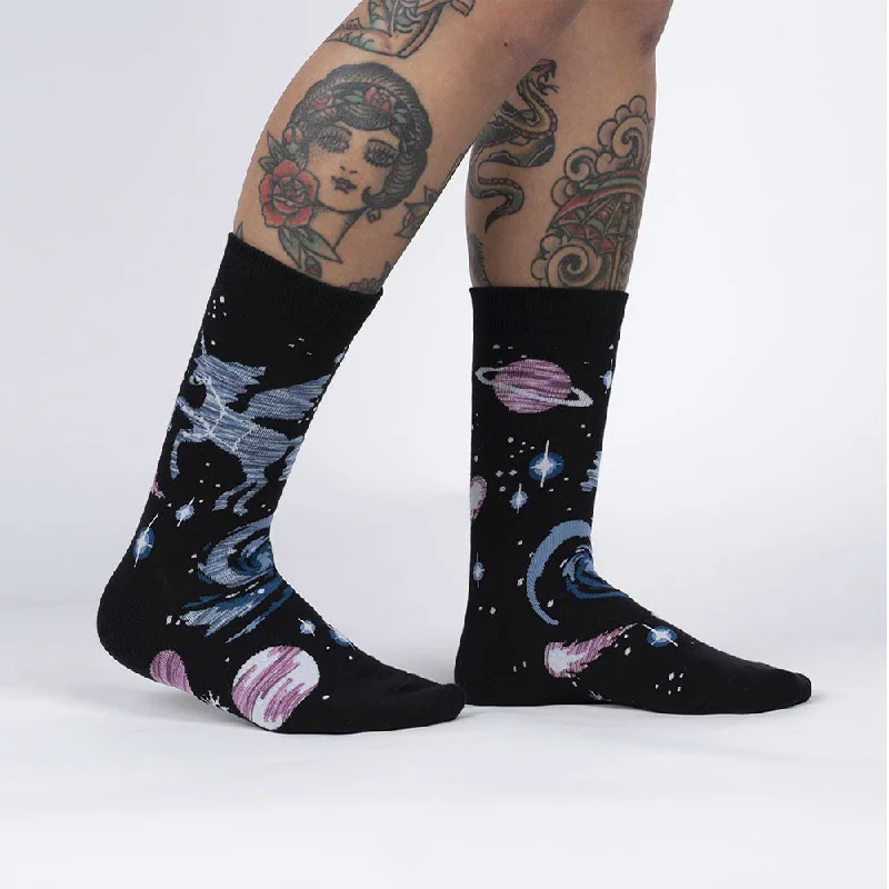 Women's crew socks with a polka - dot printSock It To Me Women's Crew Socks - Ancient Pegasus