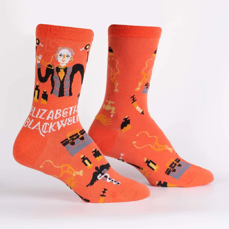 Women's adjustable - fit socks for a customized feelSock It To Me Women's Crew Socks - Elizabeth Blackwell