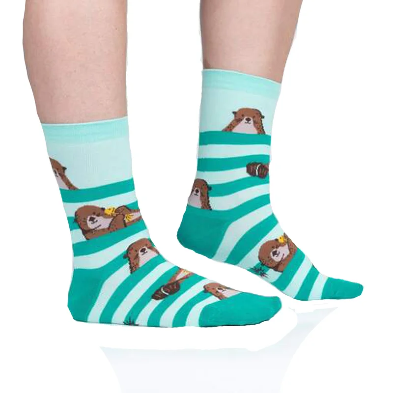 Women's spandex - infused socks for stretchSock It To Me Women's Crew Socks - My Otter Foot