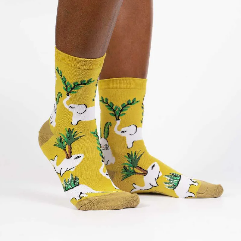 Women's knee - high socks with lace trimSock It To Me Women's Crew Socks - Planters Gonna Plant