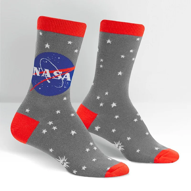 Women's wool - rich socks for winter warmthSock It To Me Women's Crew Socks - Stargazer (NASA)-(Glow in the Dark)