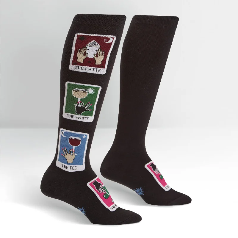 Women's ribbed knee - high socks for a classic lookSock It To Me Women's Knee High Socks - Daily Tarot