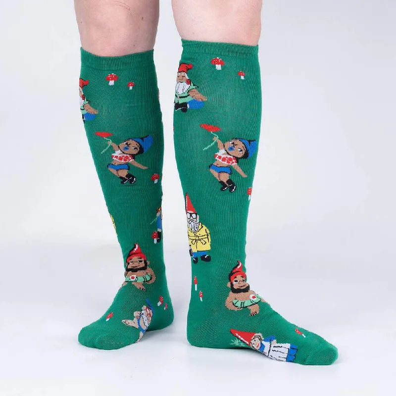 Women's cable - knit ankle socks for a cozy styleSock It To Me Women's Knee High Socks - Hangin' with my Gnomies