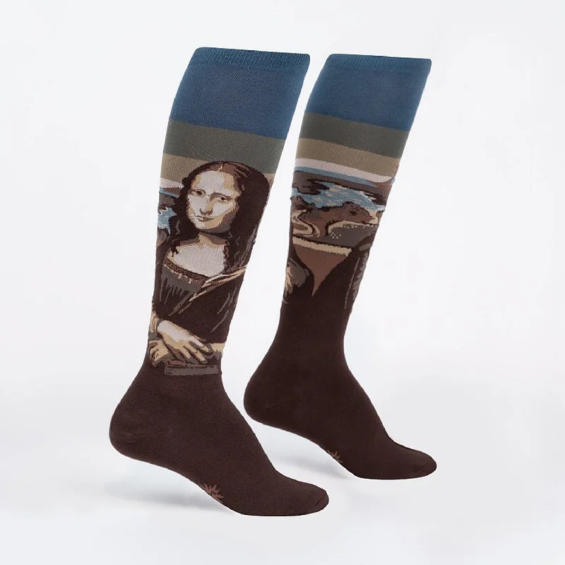 Women's bamboo fiber socks for eco - friendlinessSock It To Me Women's Knee High Socks - Mona Lisa