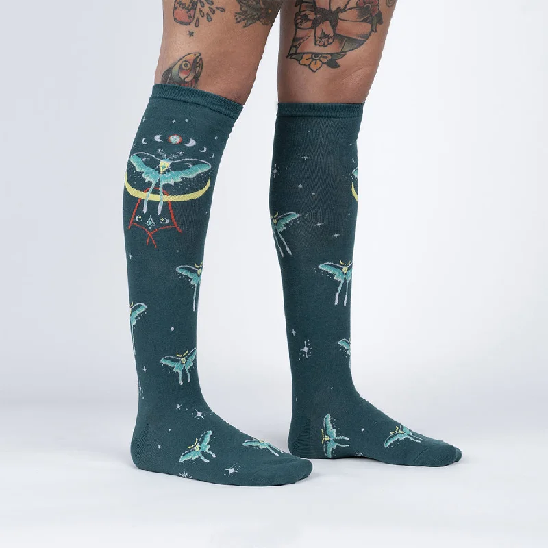 Women's argyle - patterned thigh - high socksSock It To Me Women's Knee High Socks - Mystic Moth