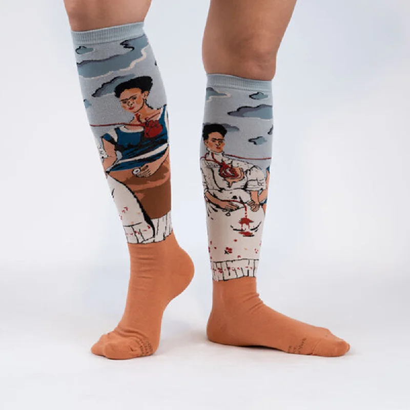 Women's satin - trimmed socks for a touch of eleganceSock It To Me Women's Knee High Socks - The Two Fridas