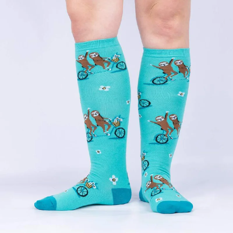 Women's bamboo fiber socks for eco - friendlinessSock It To Me Women's Knee High Socks - Wheely Great Friends