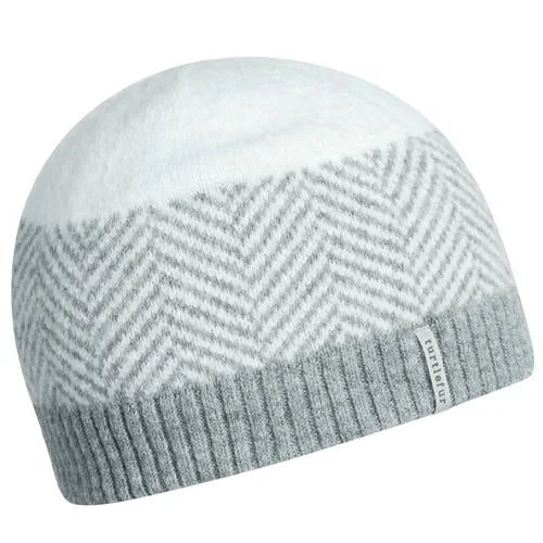 Women's cushioned sole socks for shock absorptionRecycled Haring Knit Beanie - White