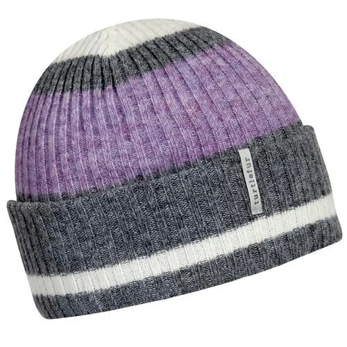 Women's spandex - infused socks for stretchRecycled Kye Knit Cuff Beanie - Lilac