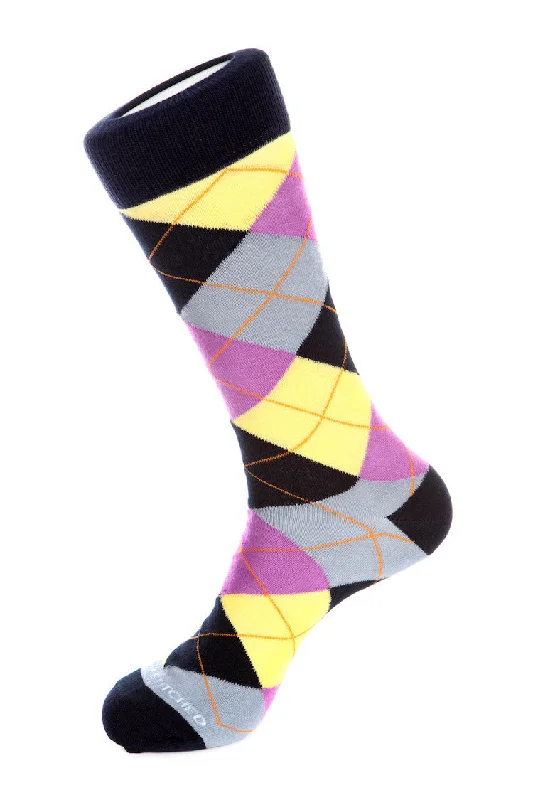 Women's over - the - calf socks with a stripe designLos Angeles Argyle Sock